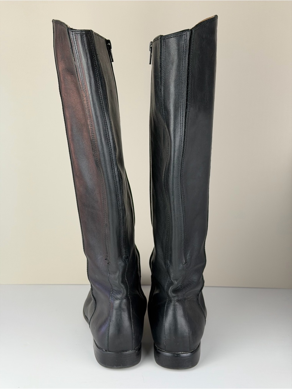 Corso Como Black Leather Knee High Riding Boots Women's Size 9.5 - Picture 4 of 7